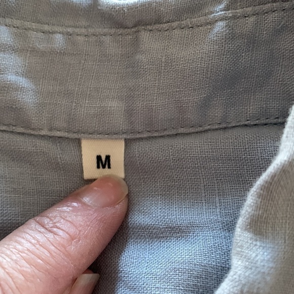 WOMEN'S jean button down shirt medium - Picture 3 of 5